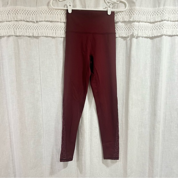 Aerie Offline Maroon Cheetah Print Leggings - Picture 1 of 9